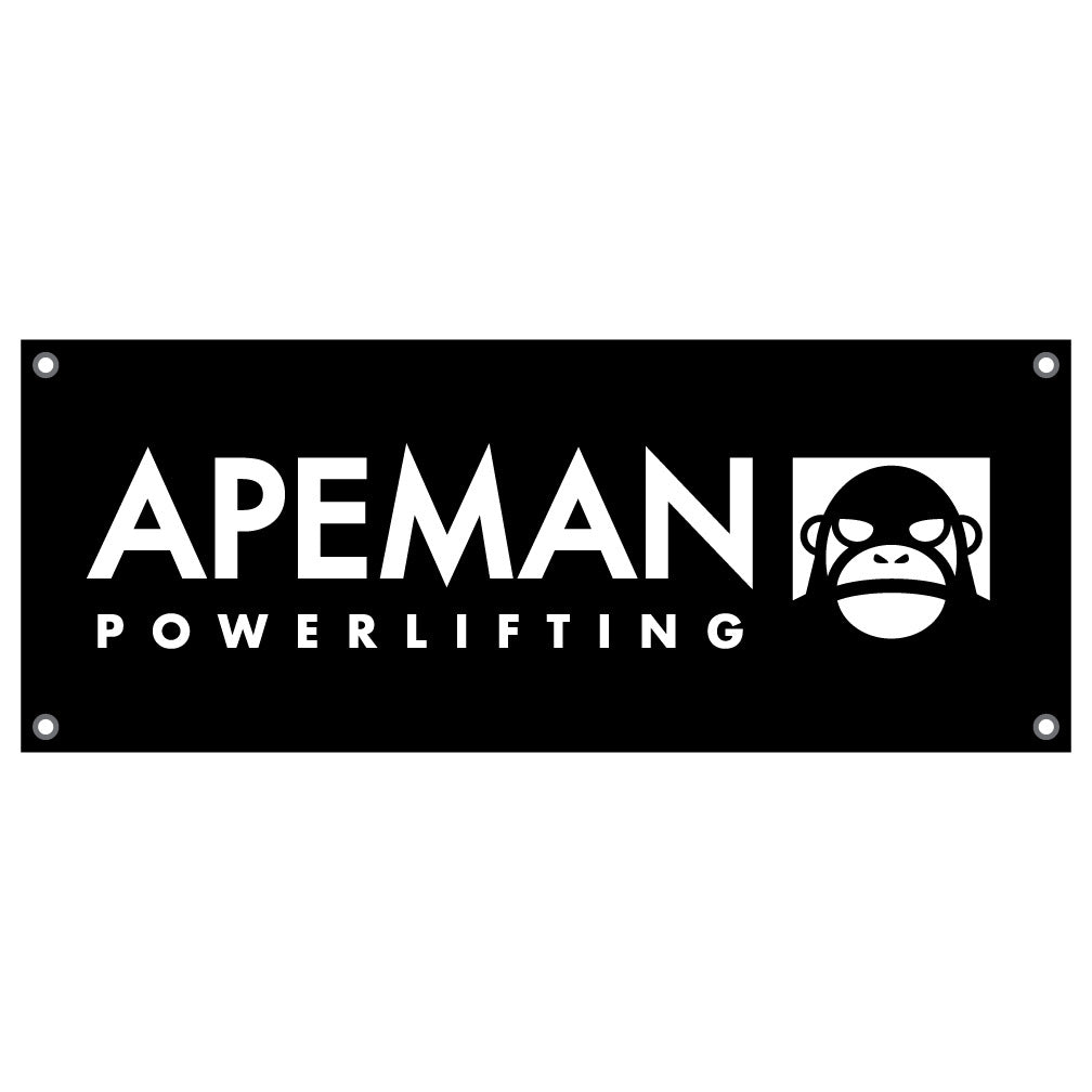 APEMAN BLACK POWERLIFTING BANNER