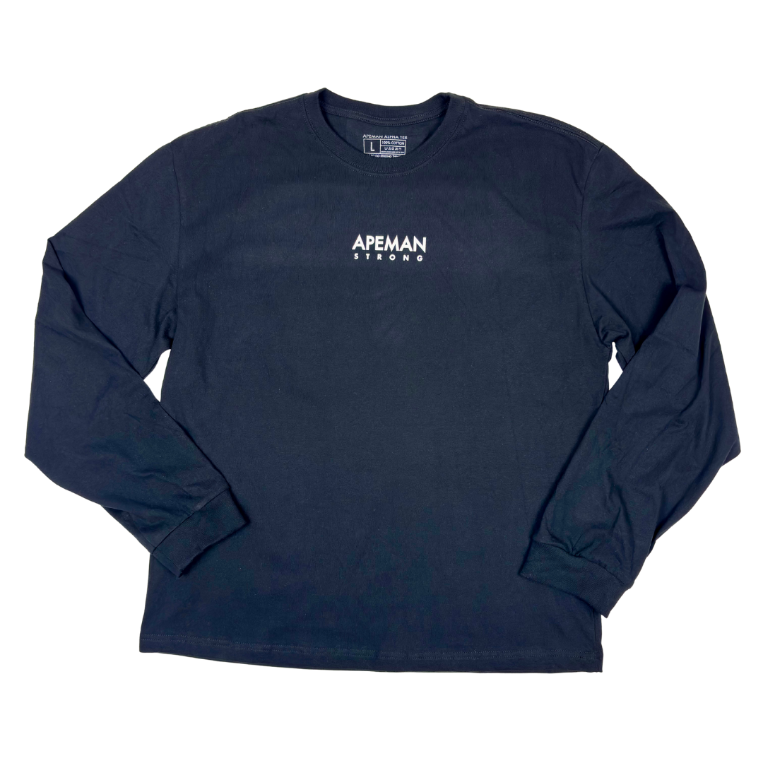 T-SHIRT NOIR À MANCHES LONGUES