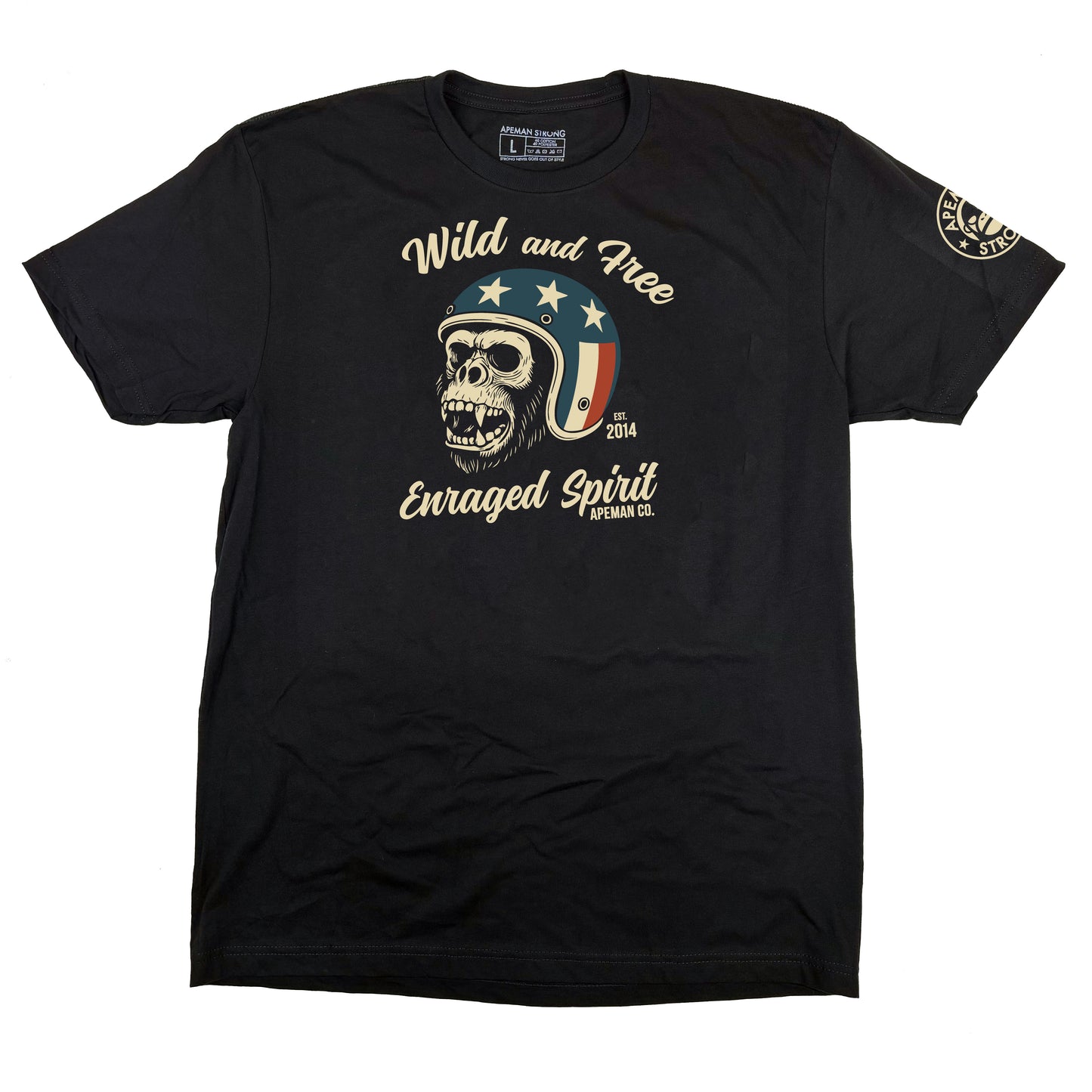 T-SHIRT ALPHA NOIR APEMAN