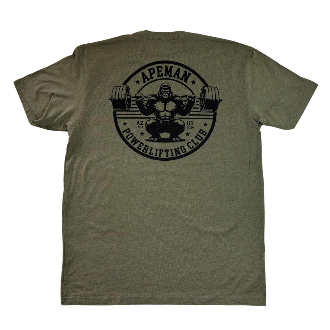 POWERLIFTING CLUB TEE - Apeman Strong Apeman Strong