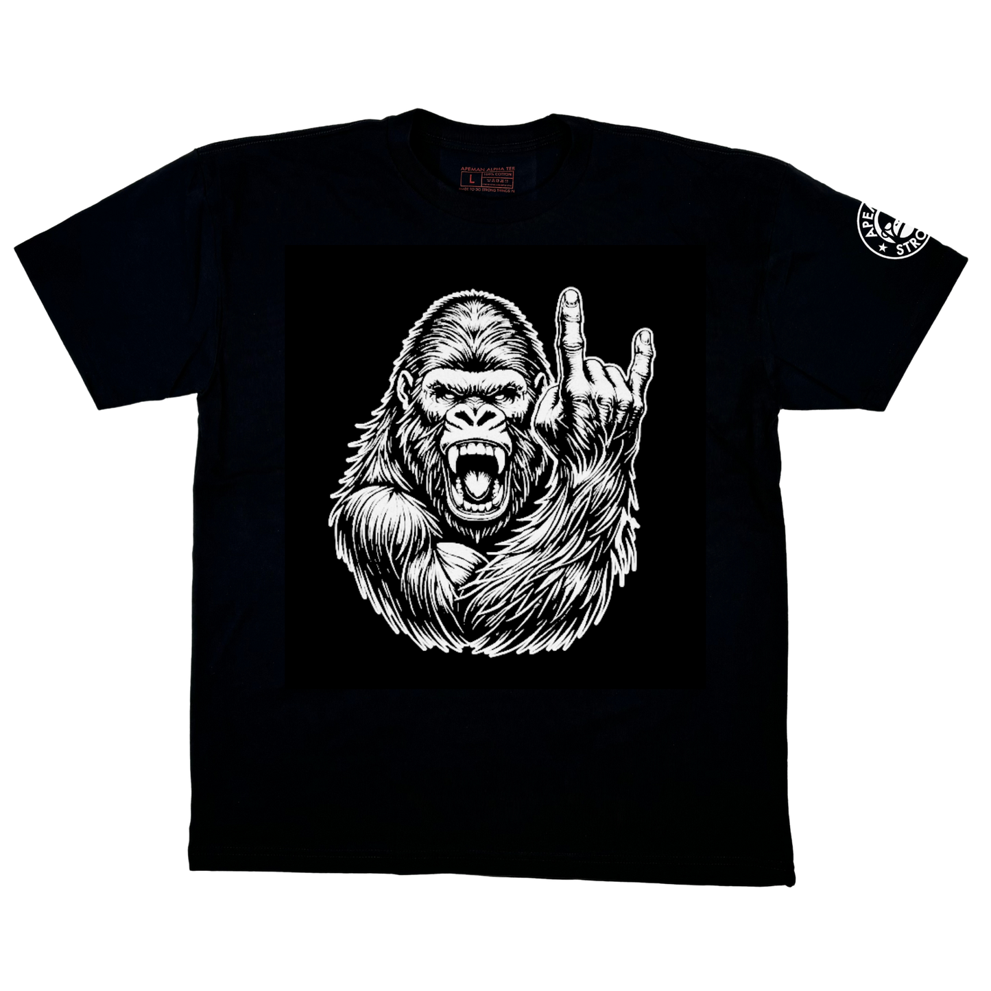 CAMISETA NEGRA APEMAN ALPHA