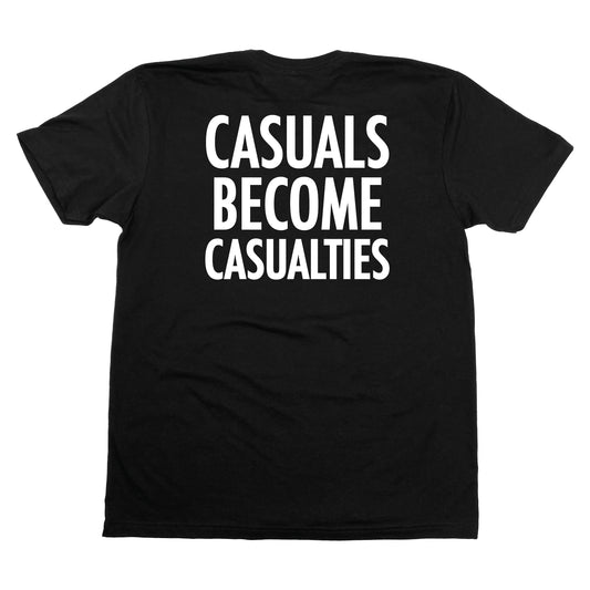 NO CASUALS TEE