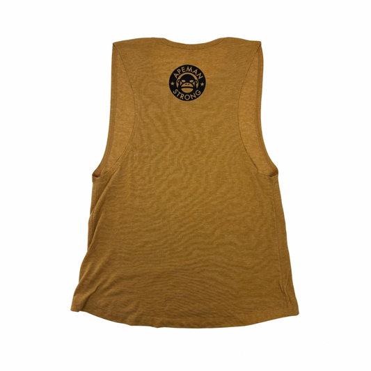 WOMEN'S GOLD MUSCLE TEE