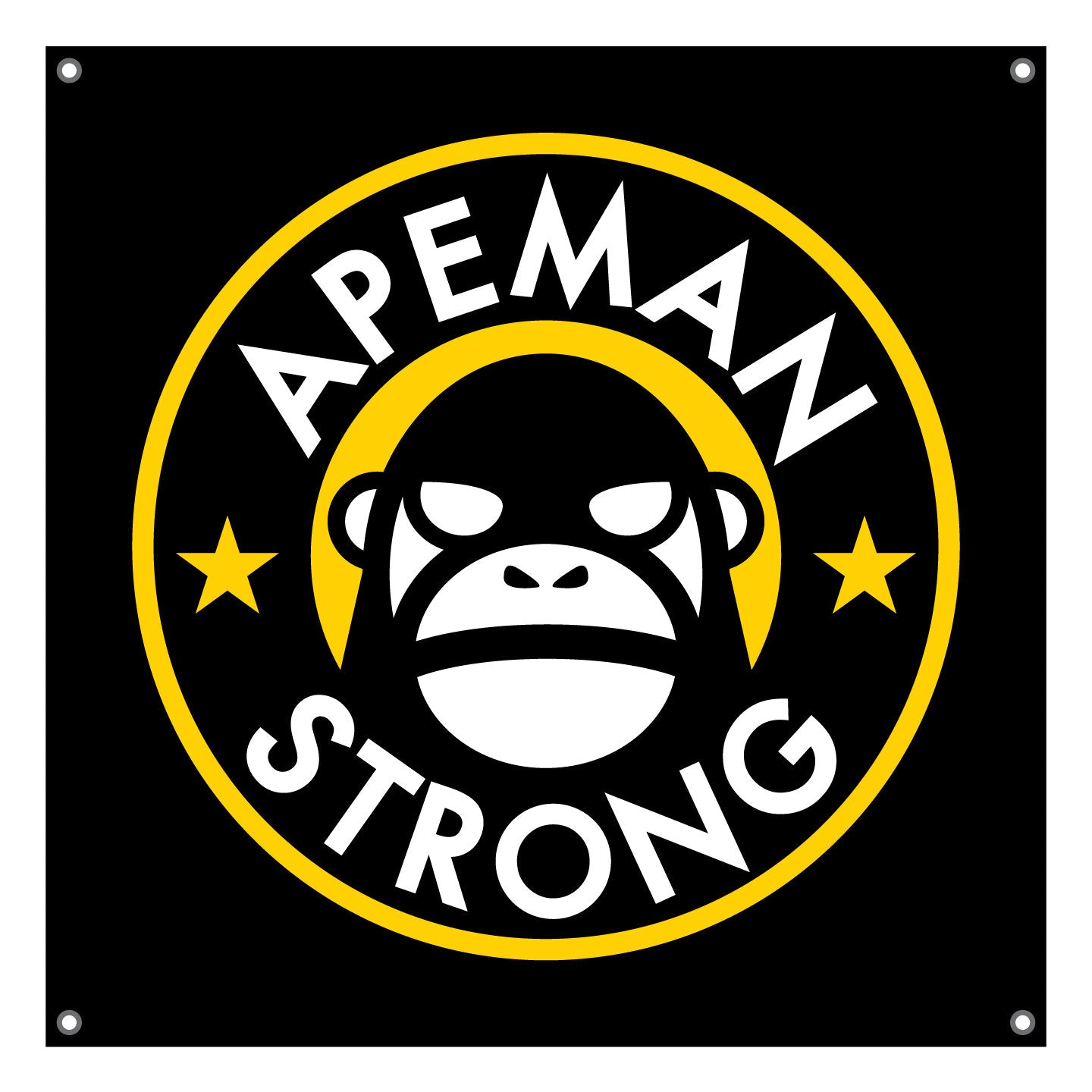 APEMAN BLACK/YELLOW BANNER