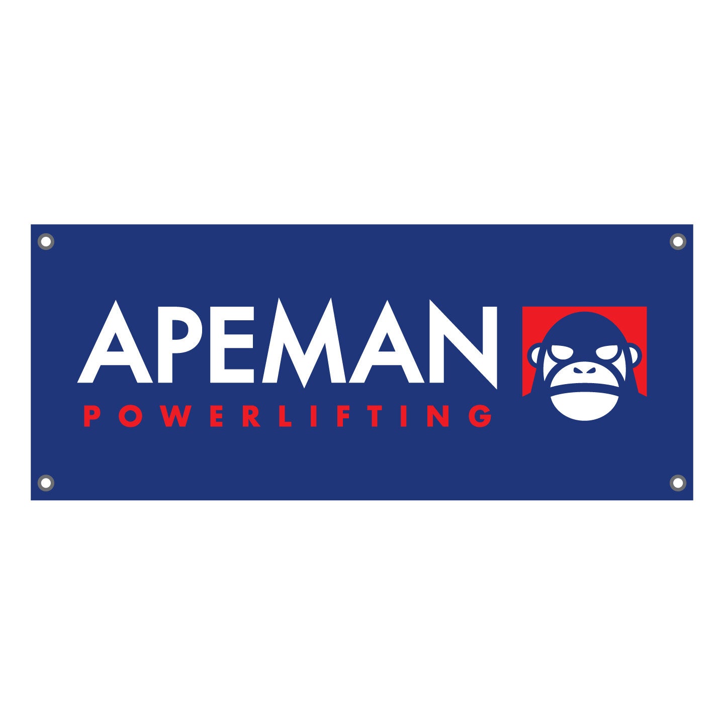 APEMAN BLUE POWERLIFTING BANNER