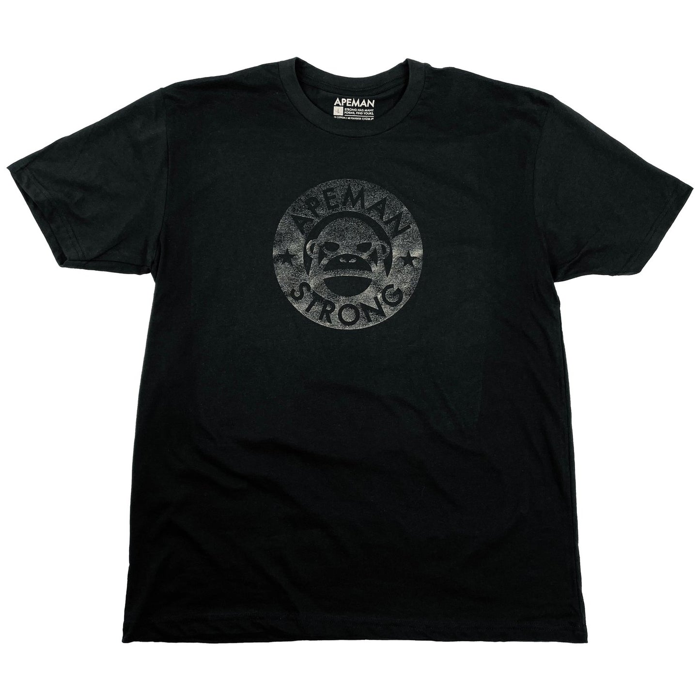 BLACK ON BLACK LOGO TEE