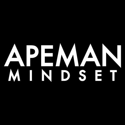 APEMAN WHITE WORD STICKER - Apeman Strong Apeman Strong