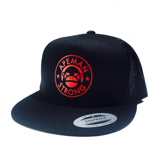 GORRA DE CAMIONERO ROJA SOBRE NEGRA