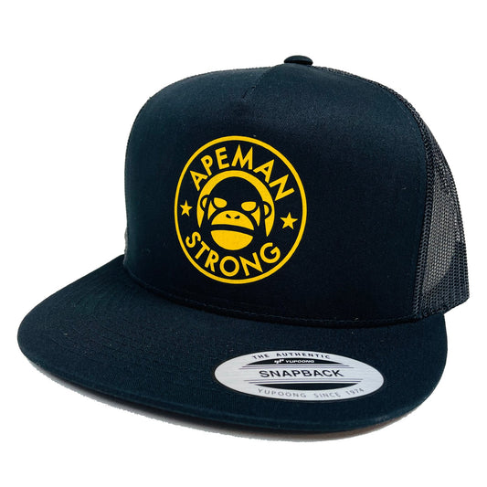 GORRA DE CAMIONERO AMARILLA SOBRE NEGRO