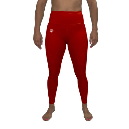 WOMEN'S CRIMSON HIGH-RISE TIGHTS - Apeman Strong Apeman Strong