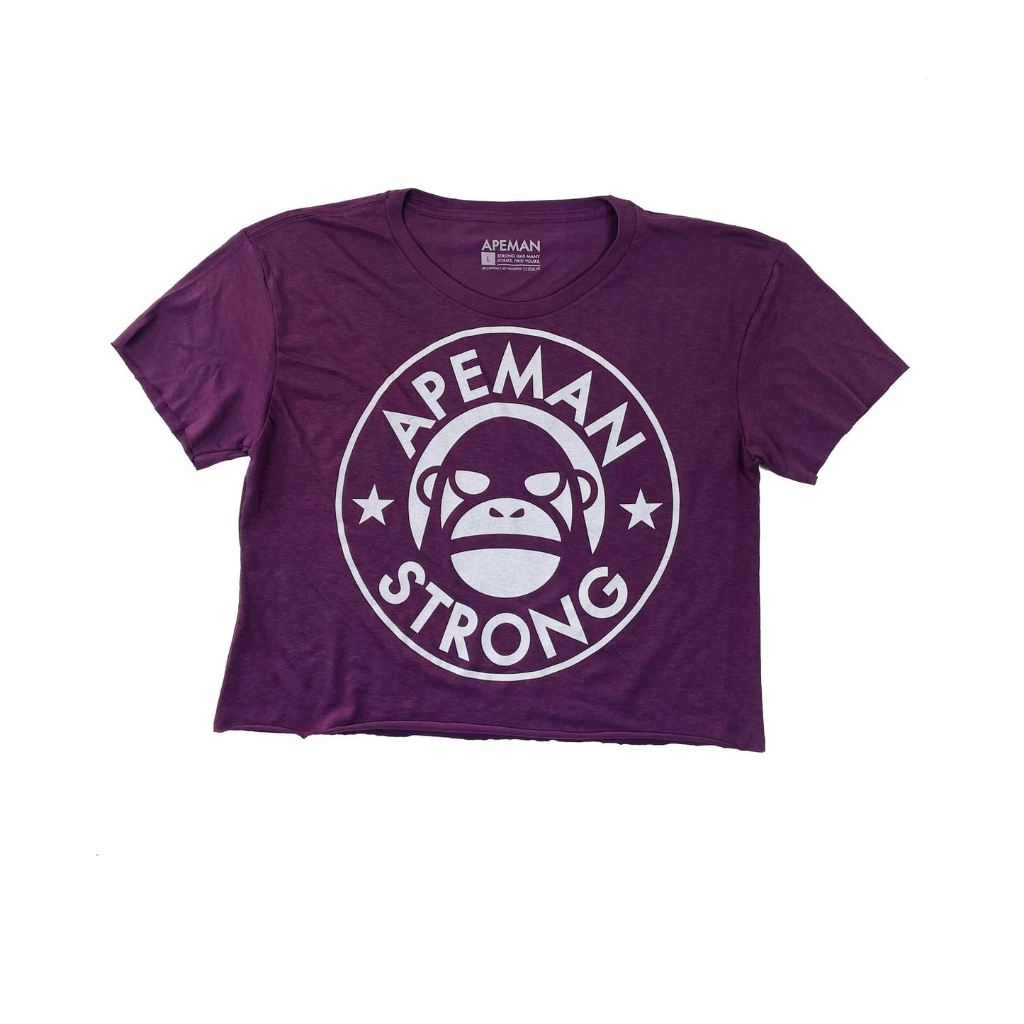 WOMEN'S PURPLE CALI CROPPED TEE