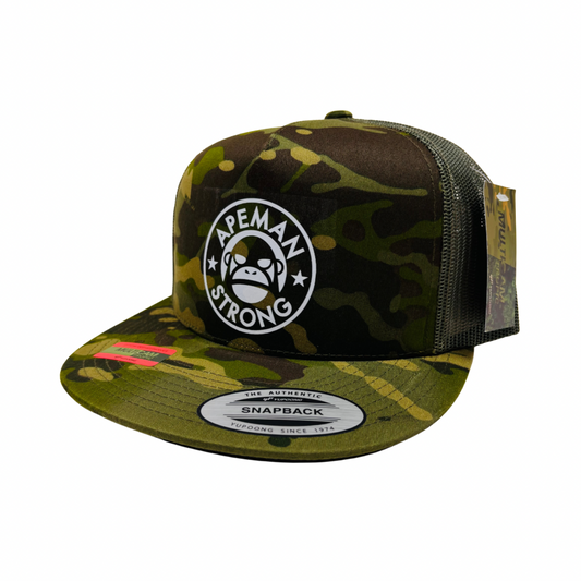 GREEN CAMO TRUCKER HAT