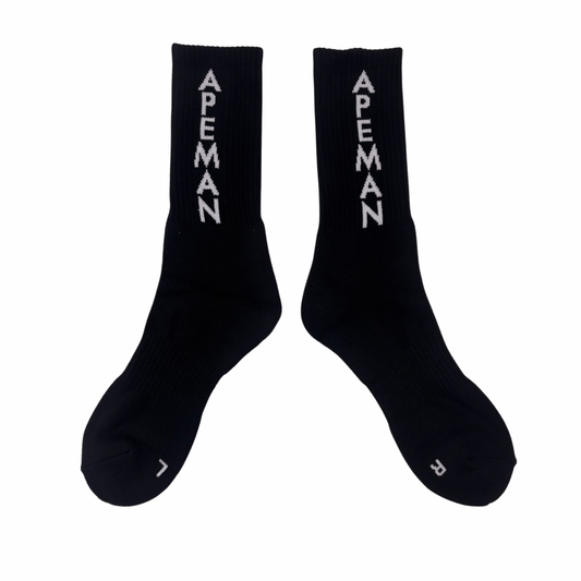 BLACK CREW SOCKS - 2 PACK