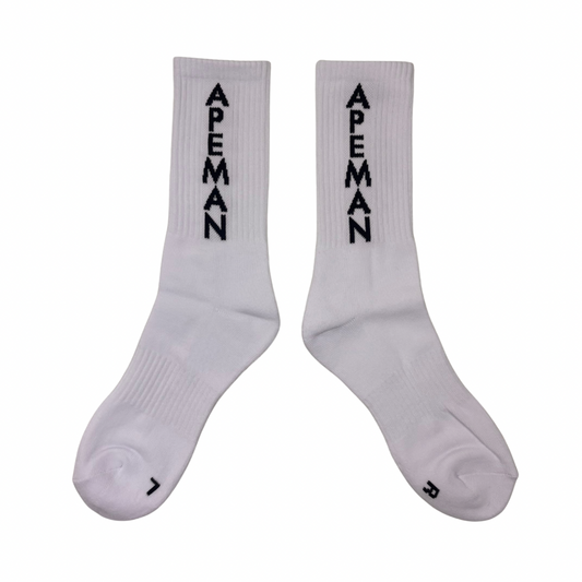 WHITE CREW SOCKS - 2 PACK