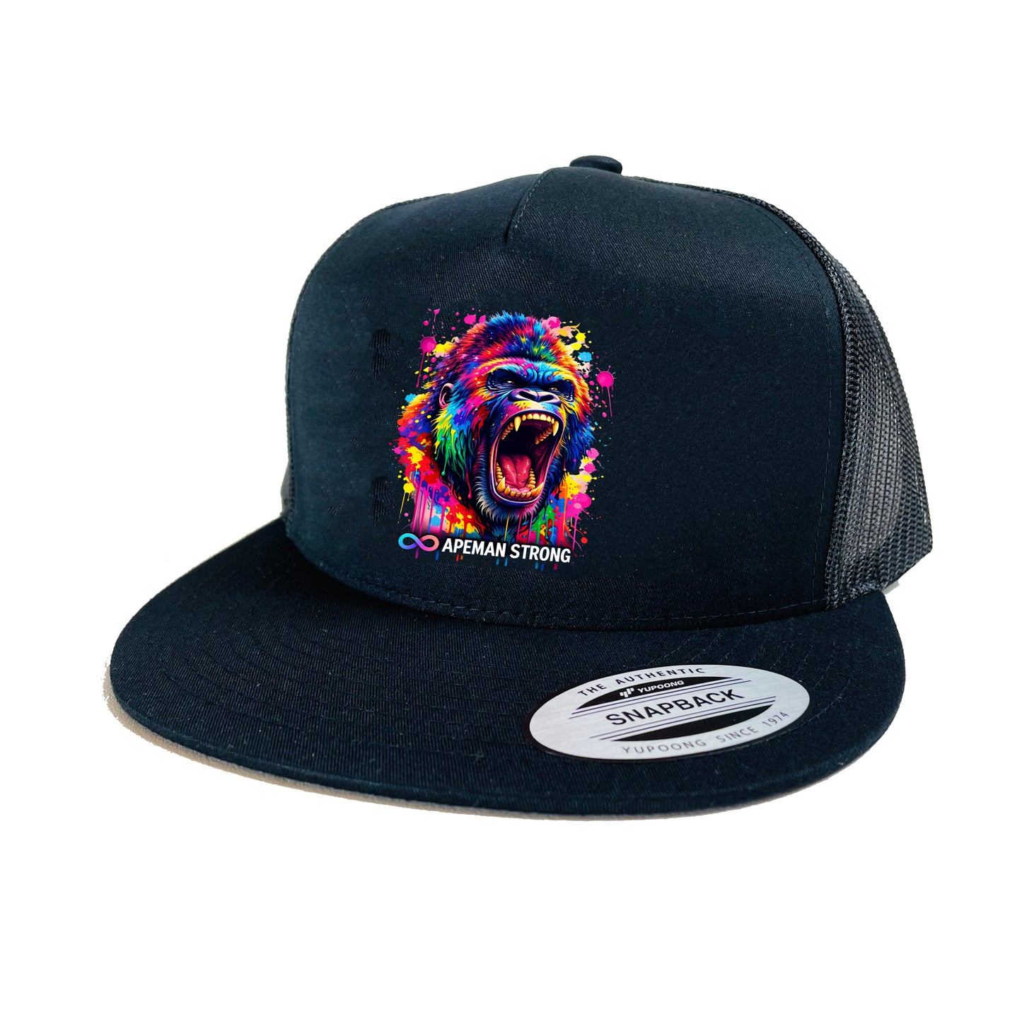 GORRA DE CAMIONERO BLANCA SOBRE NEGRA