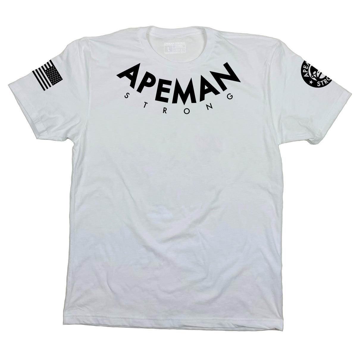 Soft Poly Cotton Blend Athletic Tee for Men| WHITE COMPETITION TEE