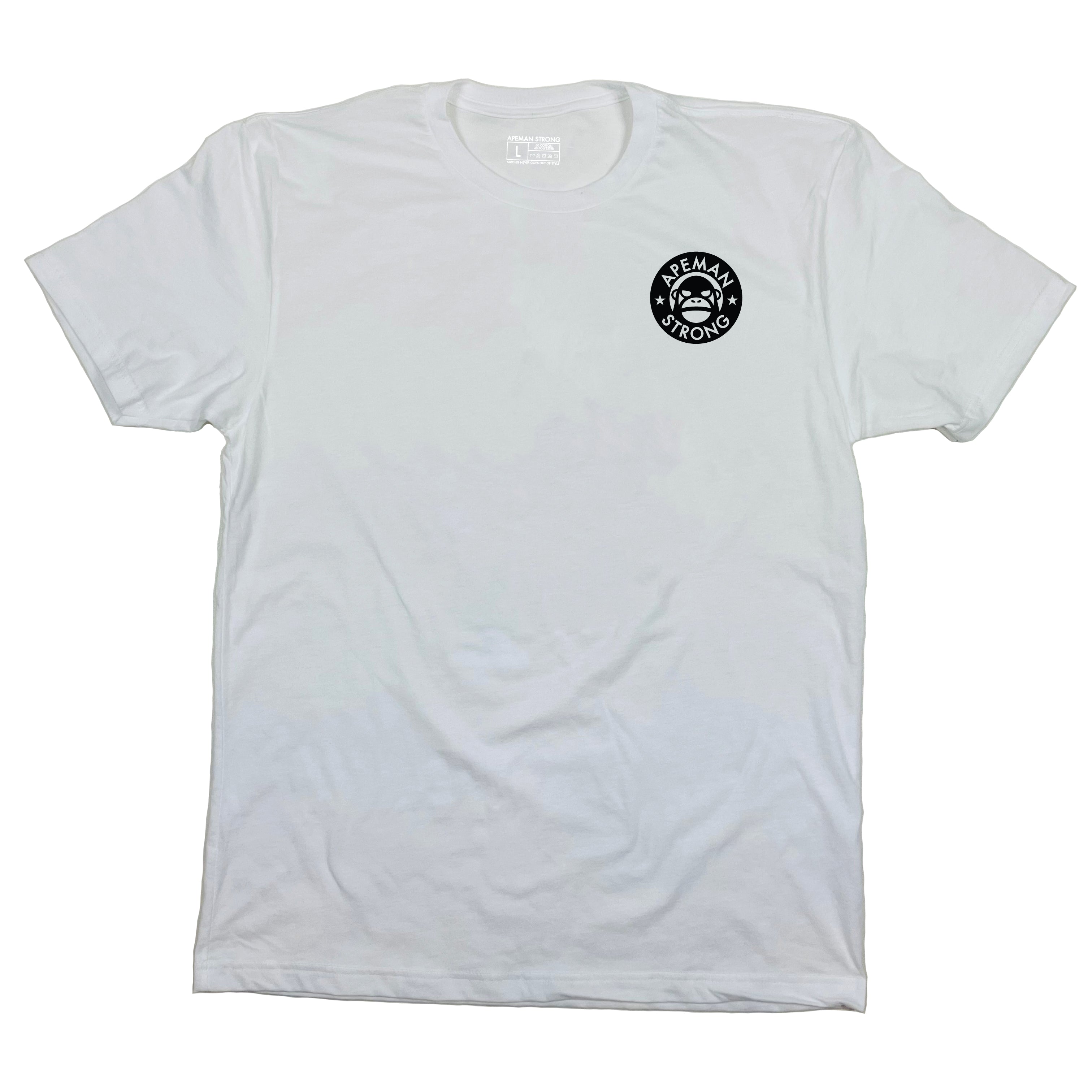 Soft Poly Cotton Blend Athletic Tee for Men| CORE WHITE TEE