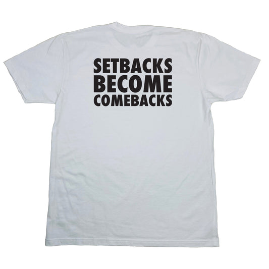 CORE SETBACKS WHITE TEE